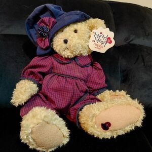 Heart To Heart Boyd Bear In Burgandy And Blue Outfit